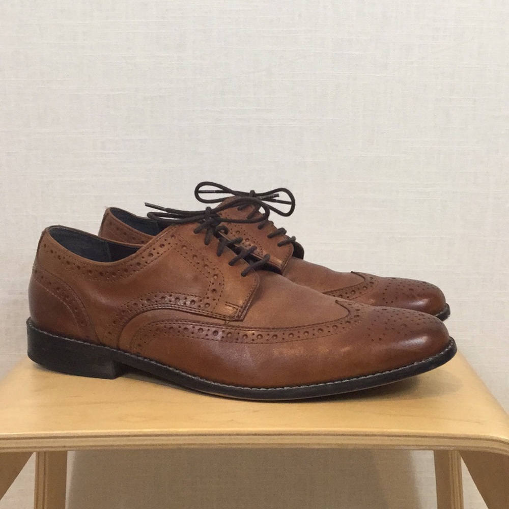 Nunn Bush cognac leather oxfords - so sharp!